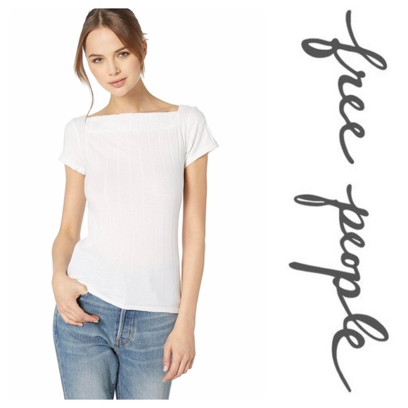 Free People Tops - New Free People Ahoy T-Shirt In White